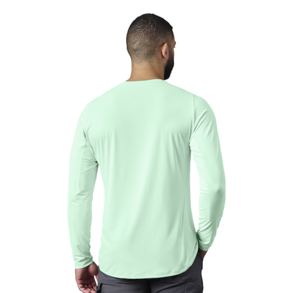 Ice Blue Yeti Crew Neck Long Sleeve Sunshirt Sunshirts | NXGOVF-805