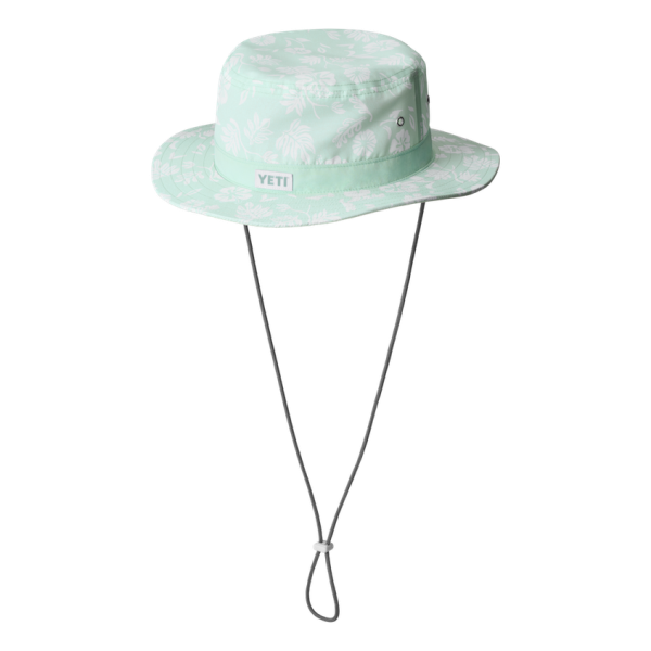 Ice Blue Yeti Floral Print Boonie Hat Hats | VNMXKI-690