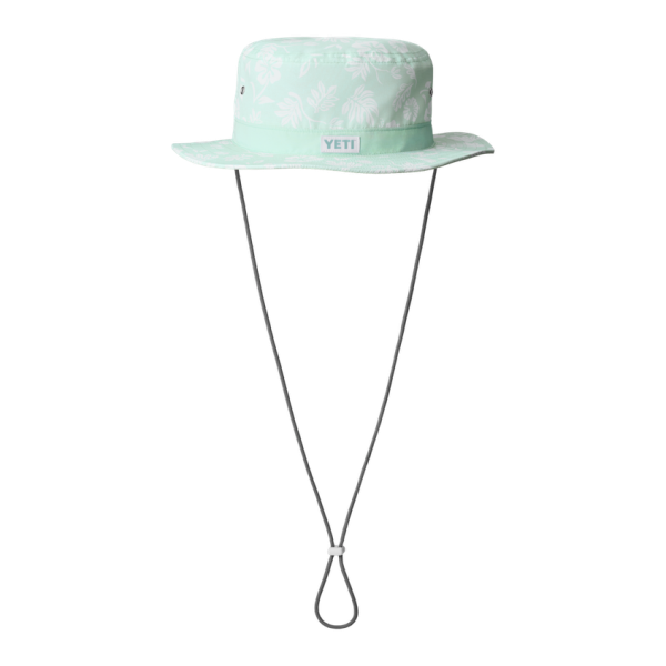 Ice Blue Yeti Floral Print Boonie Hat Hats | VNMXKI-690