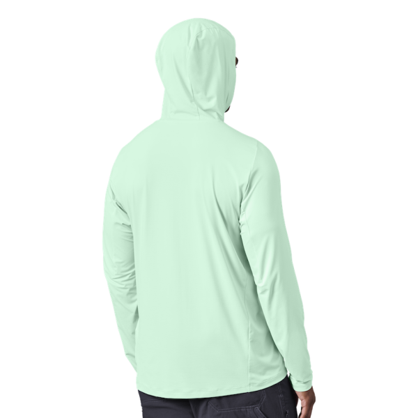 Ice Blue Yeti Hooded Long Sleeve Sunshirt Sunshirts | HERGVY-738