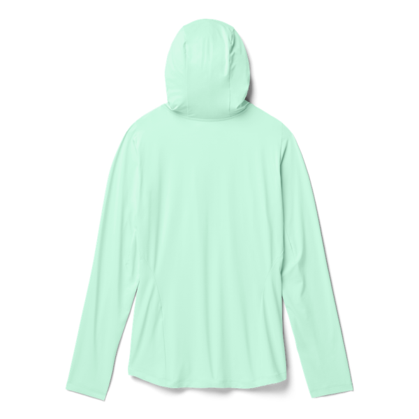 Ice Blue Yeti Women's Hooded Long Sleeve Sunshirt Sunshirts | OXFSJY-601