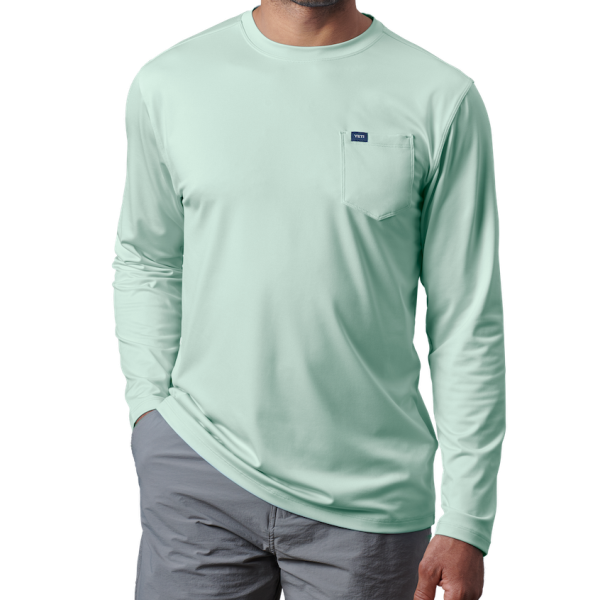 Ice Mint Yeti Pocket Long Sleeve Sunshirt Sunshirts | KABZNH-940