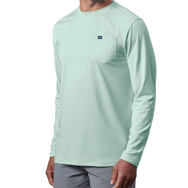 Ice Mint Yeti Pocket Long Sleeve Sunshirt Sunshirts | KABZNH-940