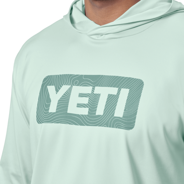 Ice Mint Yeti Wave Logo Badge Hooded Long Sleeve Sunshirt Sunshirts | OGDEIR-439