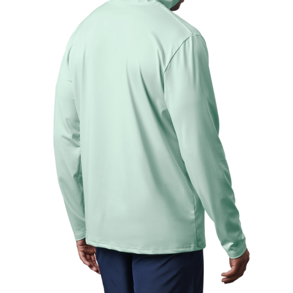 Ice Mint Yeti Wave Logo Badge Hooded Long Sleeve Sunshirt Sunshirts | OGDEIR-439