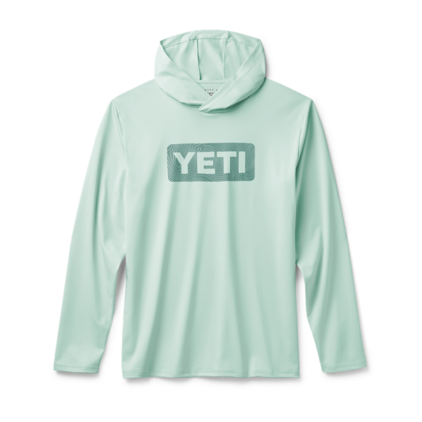 Ice Mint Yeti Wave Logo Badge Hooded Long Sleeve Sunshirt Sunshirts | OGDEIR-439