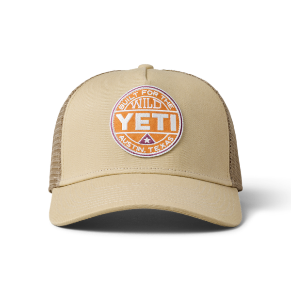 Khaki Yeti Built for the Wild Trucker Hat Hats | UQTZRY-983