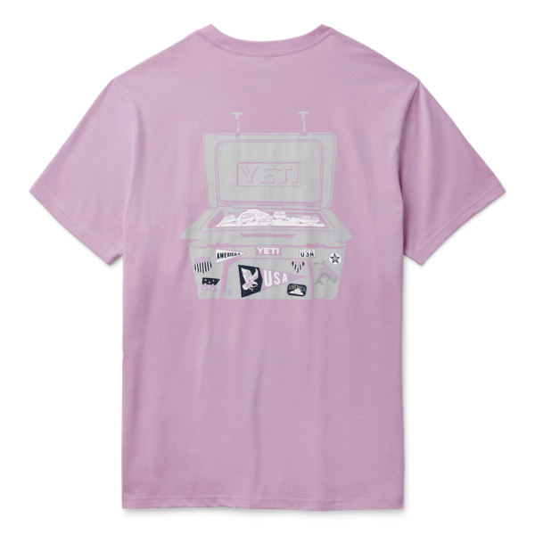 Lavender Yeti Stickers And Brews Short Sleeve T-Shirt Short Sleeve T-Shirt | NWRJFB-523