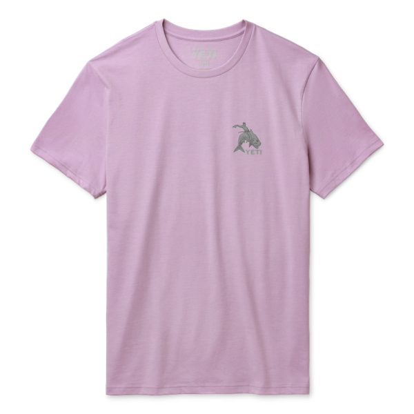 Lavender Yeti Tarpon Cowboy Short Sleeve T-Shirt Short Sleeve T-Shirt | NICWPE-896