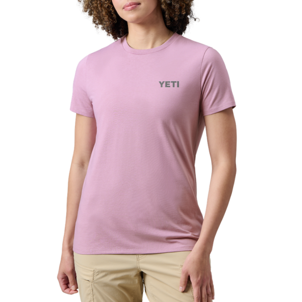 Lavender Yeti Women's Mountain Bear Short Sleeve T-Shirt Short Sleeve T-Shirt | VUQBXM-894