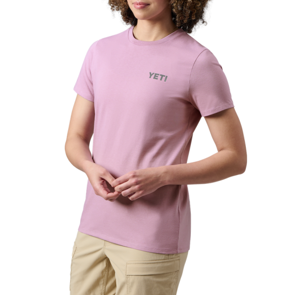 Lavender Yeti Women's Mountain Bear Short Sleeve T-Shirt Short Sleeve T-Shirt | VUQBXM-894