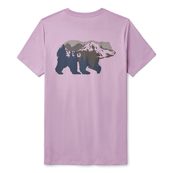 Lavender Yeti Women\'s Mountain Bear Short Sleeve T-Shirt Short Sleeve T-Shirt | VUQBXM-894