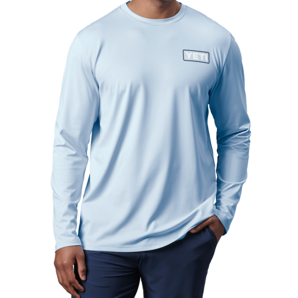 Light Blue Yeti Ambassador Flies Long Sleeve Sunshirt Sunshirts | CQIPMY-629