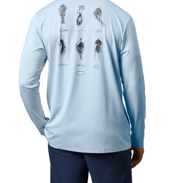 Light Blue Yeti Ambassador Flies Long Sleeve Sunshirt Sunshirts | CQIPMY-629