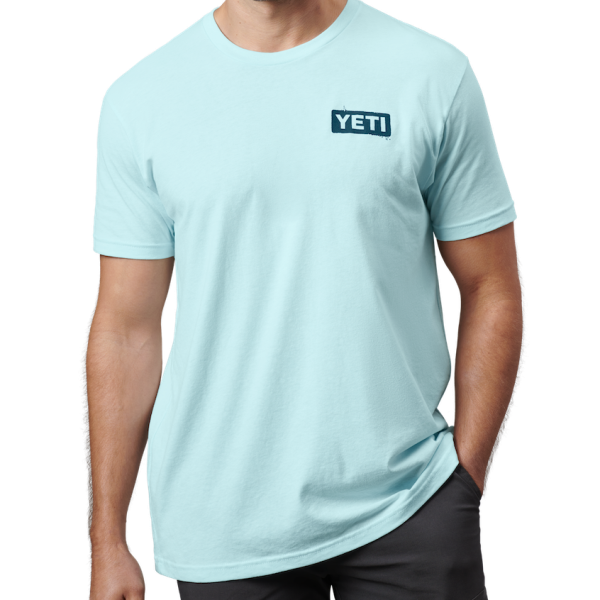 Light Blue Yeti Sunset Sails Short Sleeve T-Shirt Short Sleeve T-Shirt | TGNWYS-052