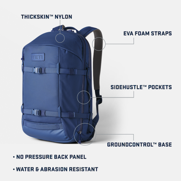 Navy Yeti Crossroads 27L Backpack Backpacks | ADXJNG-378