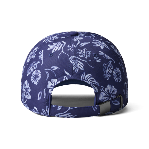 Navy Yeti Floral Print Baseball Cap Hats | YLEACD-810