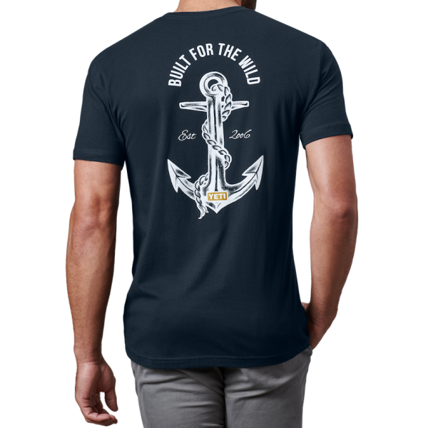 Navy Yeti Open Seas Short Sleeve T-Shirt Short Sleeve T-Shirt | YVZTGH-312