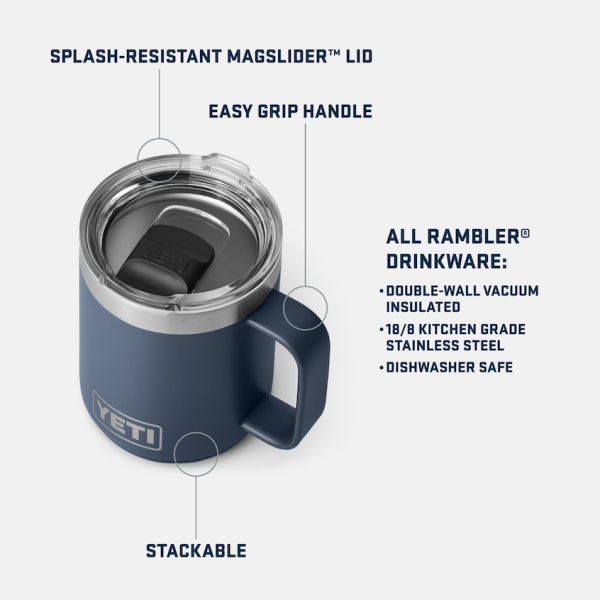 Navy Yeti Rambler 10 oz Stackable Mug Coffee & Mugs | IXLPKD-190