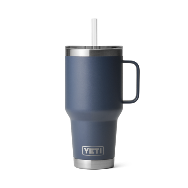 Navy Yeti Rambler 35 oz Mug Straw Drinkware | DKUIAF-860