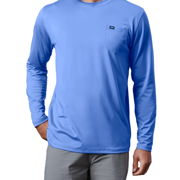 Offshore Blue Yeti Pocket Long Sleeve Sunshirt Sunshirts | XURWMT-605