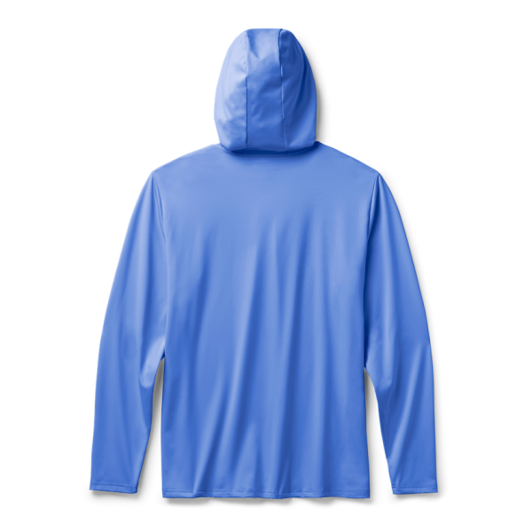 Offshore Blue Yeti Wave Logo Badge Hooded Long Sleeve Sunshirt Sunshirts | KYFWRZ-941