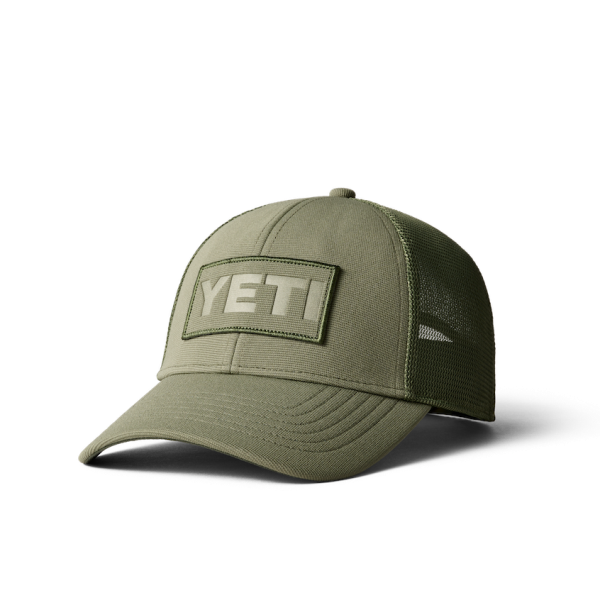 Olive Green Yeti Patch On Patch Trucker Hat Hats | QFWJDI-978