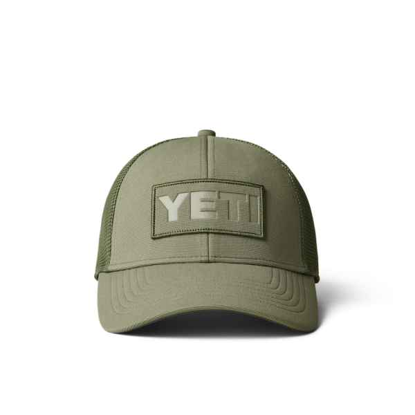 Olive Green Yeti Patch On Patch Trucker Hat Hats | QFWJDI-978