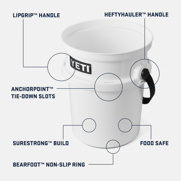 Rescue Red Yeti Loadout 5-Gallon Bucket Buckets | ISKXNY-264