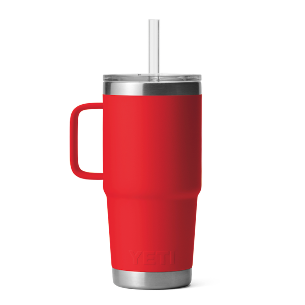 Rescue Red Yeti Rambler 25 oz Mug Straw Drinkware | MNQRLG-783