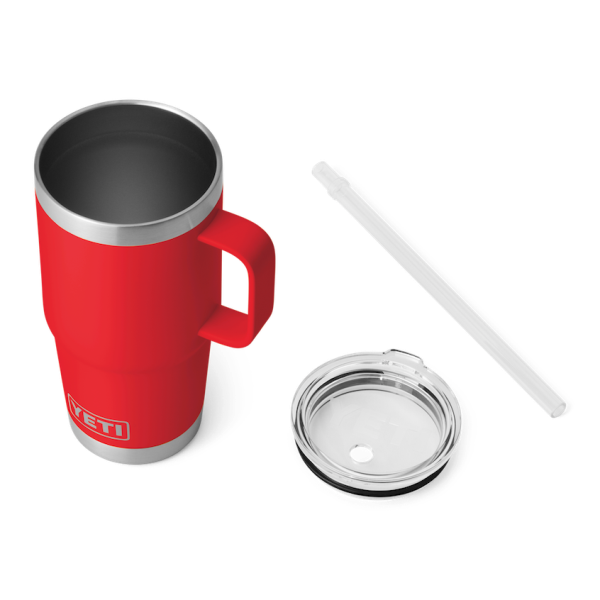 Rescue Red Yeti Rambler 25 oz Mug Straw Drinkware | MNQRLG-783