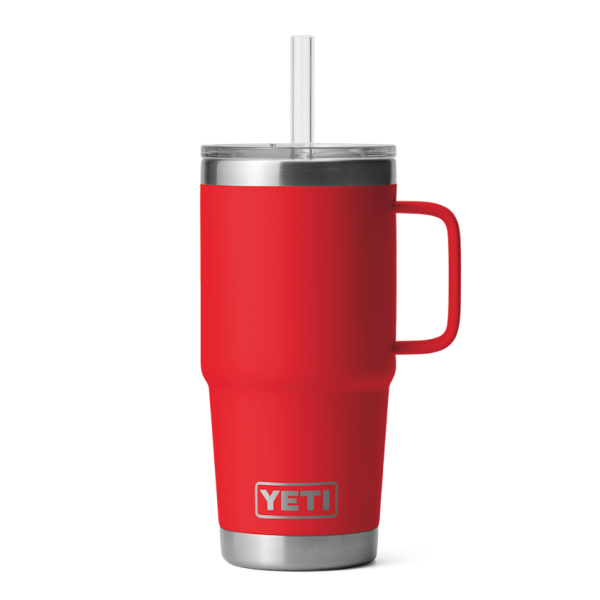 Rescue Red Yeti Rambler 25 oz Mug Straw Drinkware | MNQRLG-783