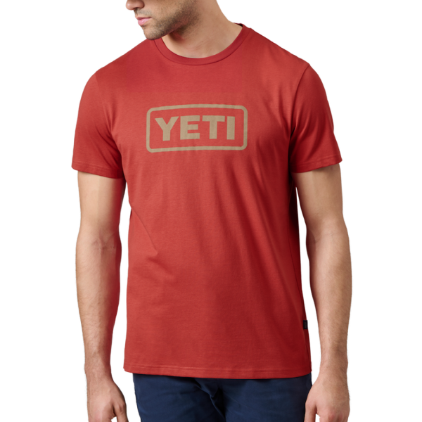 Rust Yeti Badge Logo Short Sleeve T-Shirt Short Sleeve T-Shirt | HUAJYB-376