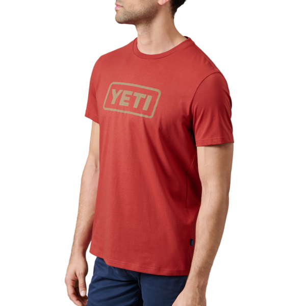 Rust Yeti Badge Logo Short Sleeve T-Shirt Short Sleeve T-Shirt | HUAJYB-376