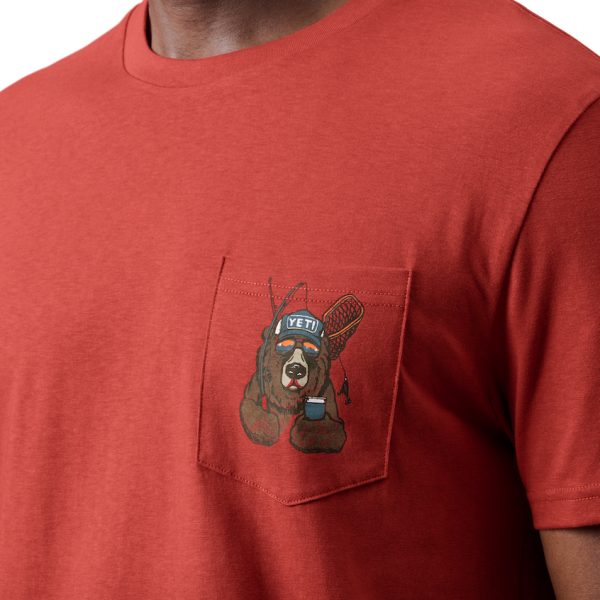 Rust Yeti Cool Bear Pocket Short Sleeve T-Shirt Short Sleeve T-Shirt | ARXYGB-689