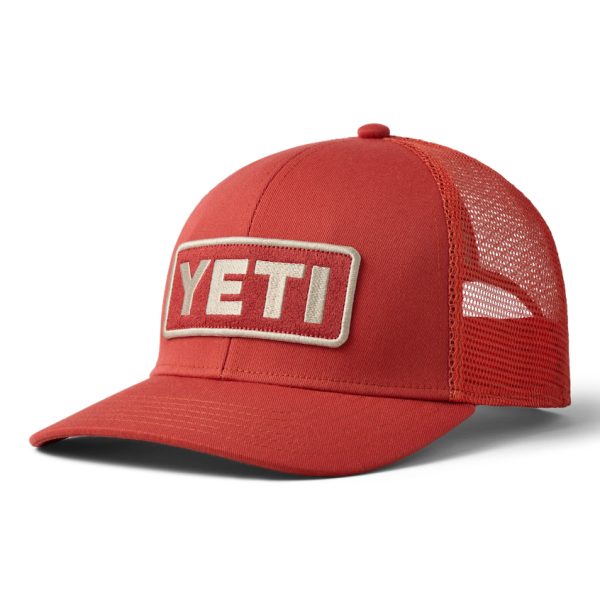 Rust Yeti Low-Pro Logo Badge Trucker Hat Hats | YEBJFX-936