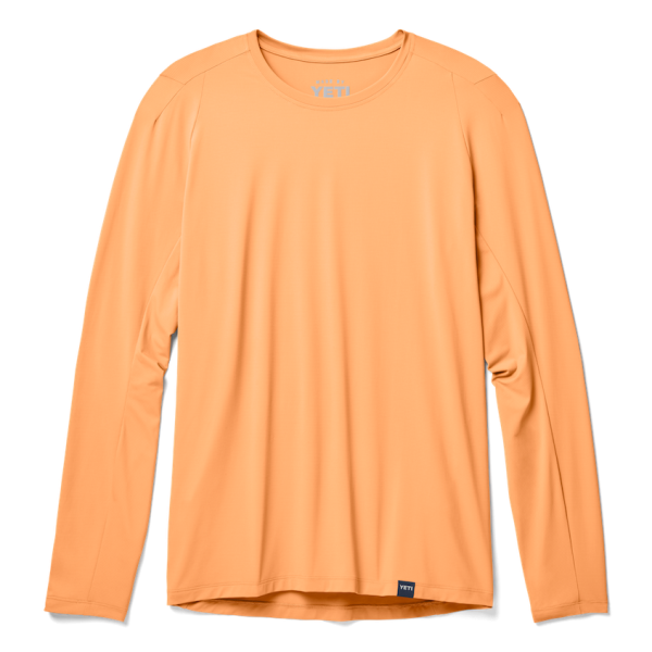 Salmon Yeti Crew Neck Long Sleeve Sunshirt Sunshirts | ATMZDP-846