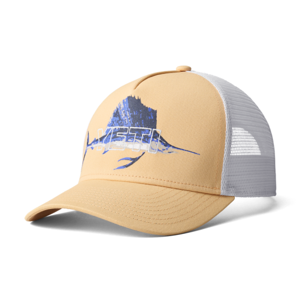 Salmon Yeti Sailfish Badge Trucker Hat Hats | YIXLUA-023