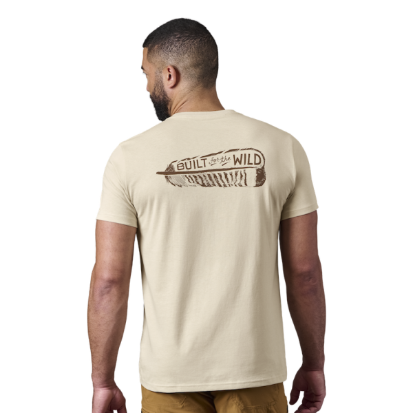 Sand Yeti Built for the Wild Turkey Feather Short Sleeve Tee Short Sleeve T-Shirt | AFWJTV-493