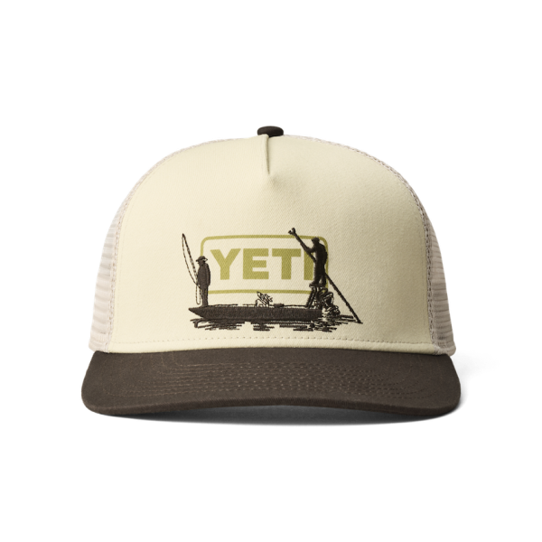 Sand Yeti Skiff Trucker Hat Hats | VFGUYM-603