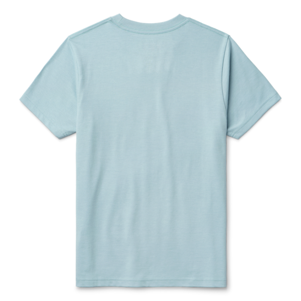 Sky Blue Yeti Kids' Logo Water Badge Short Sleeve T-Shirt Short Sleeve Tee | NHZODS-063