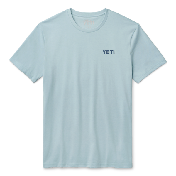 Sky Blue Yeti Mountain Bear Short Sleeve T-Shirt Short Sleeve T-Shirt | NWFKAV-418