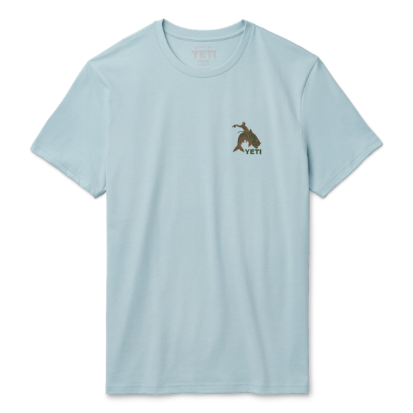 Sky Blue Yeti Tarpon Cowboy Short Sleeve T-Shirt Short Sleeve T-Shirt | PBINMT-081