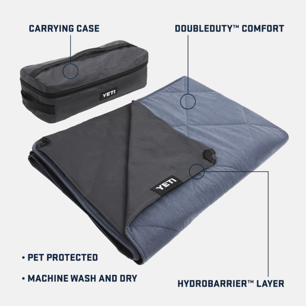 Smoke Blue Yeti Lowlands Blanket Blankets | KWBJSH-491