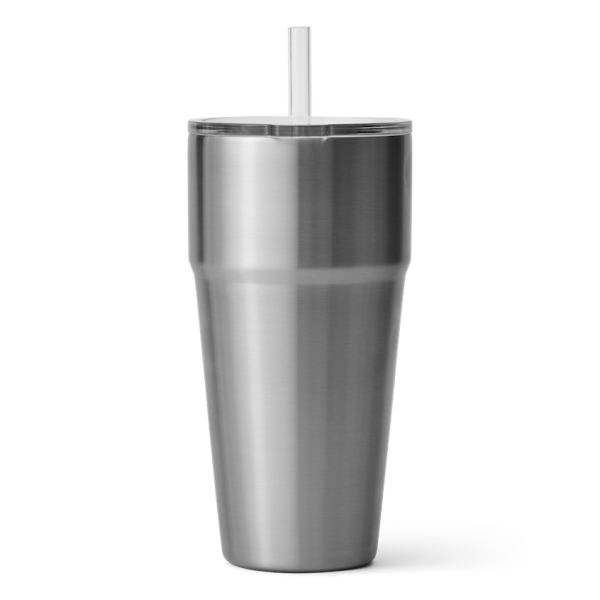 Stainless Yeti Rambler 26 oz Stackable Cup Straw Drinkware | OCTKWN-456