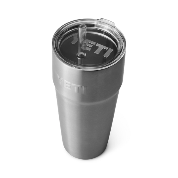 Stainless Yeti Rambler 26 oz Stackable Cup Straw Drinkware | OCTKWN-456