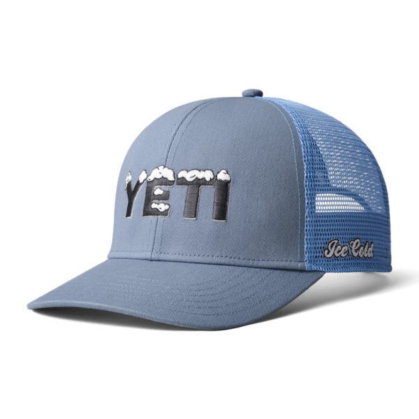 Stone Blue Yeti Cool Ice Trucker Hat Hats | ISPZFC-265