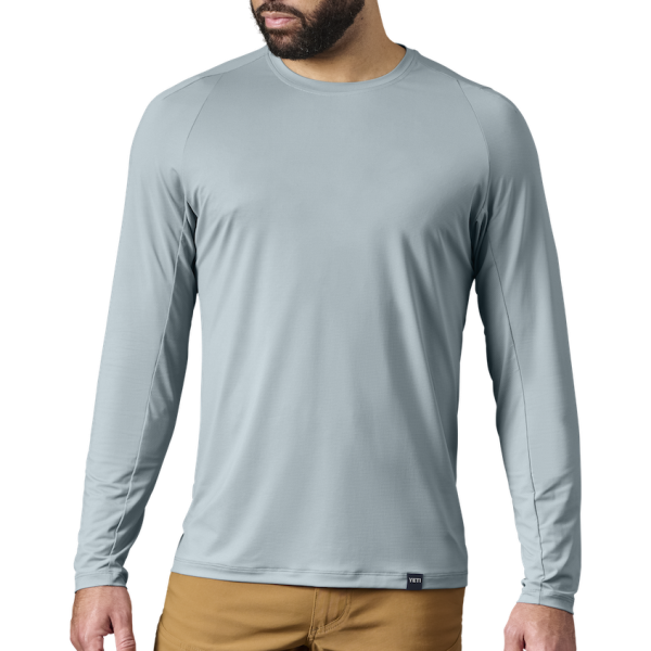 Stone Blue Yeti Crew Neck Long Sleeve Sunshirt Sunshirts | PKFWYN-047