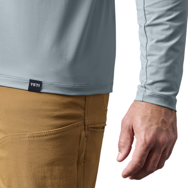 Stone Blue Yeti Crew Neck Long Sleeve Sunshirt Sunshirts | PKFWYN-047