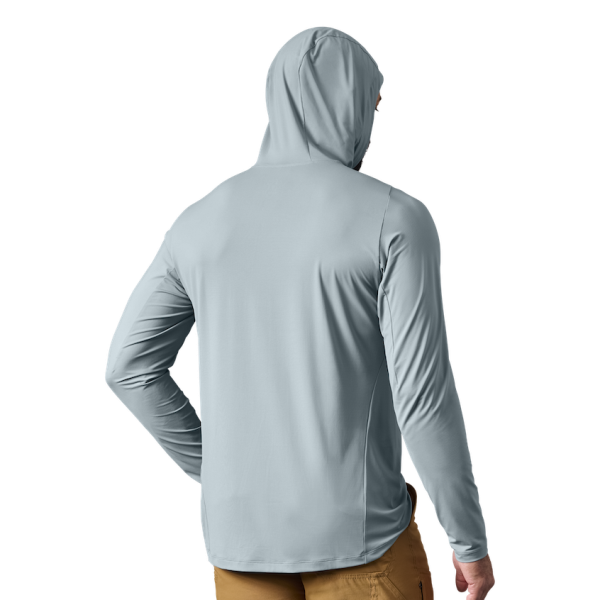 Stone Blue Yeti Hooded Long Sleeve Sunshirt Sunshirts | TMYWRK-416